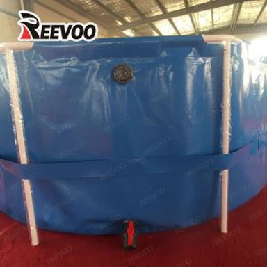 Bacs à poissons agricoles à cadre flexible en PVC