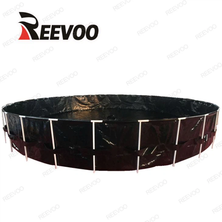 Réservoirs d'élevage de poissons de la ferme Tilapia